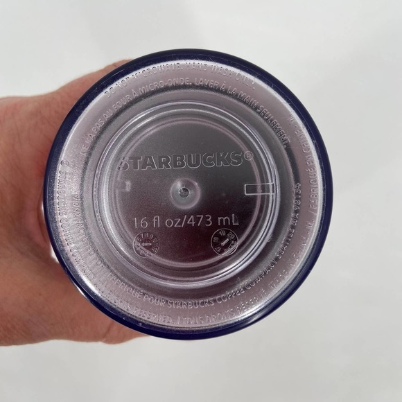 Starbucks Tumbler 16 Ounce Cactus Plants Print Red Green Insulated With Lid - Picture 8 of 8